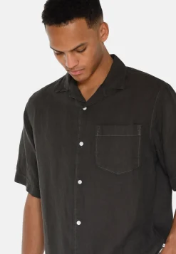 Minimum Shirts | Hayden short sleeved linen shirt 4115 - Black Ink BlackInk