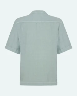 Minimum Shirts | Hayden short sleeved linen shirt 4115 - Gray Mist GrayMist