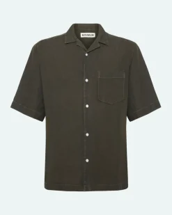 Minimum Shirts | Hayden short sleeved linen shirt 4115 - Black Ink BlackInk