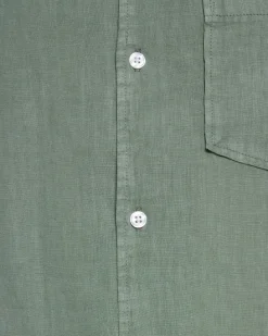 Minimum Shirts | Hayden short sleeved linen shirt 4115 - Iceberg Green IcebergGreen