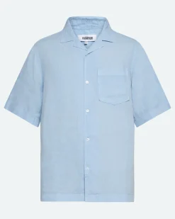 Minimum Shirts | Hayden short sleeved linen shirt 4115 - Angel Falls AngelFalls