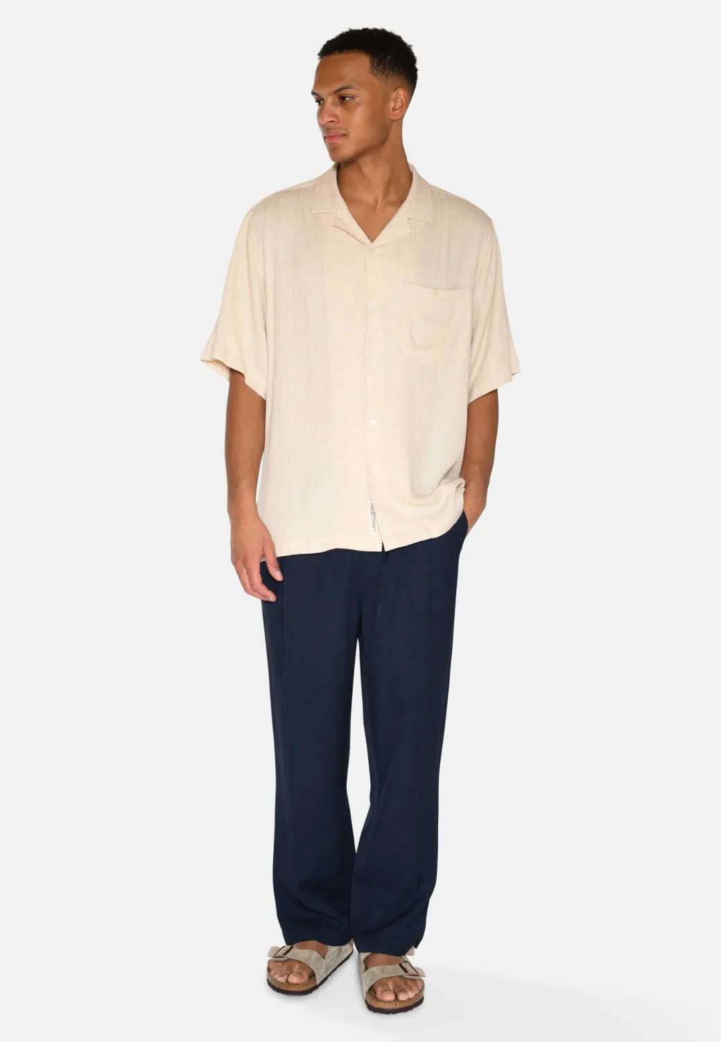 Minimum Shirts | Hayden short sleeved shirt 4223 - Brown Rice BrownRice