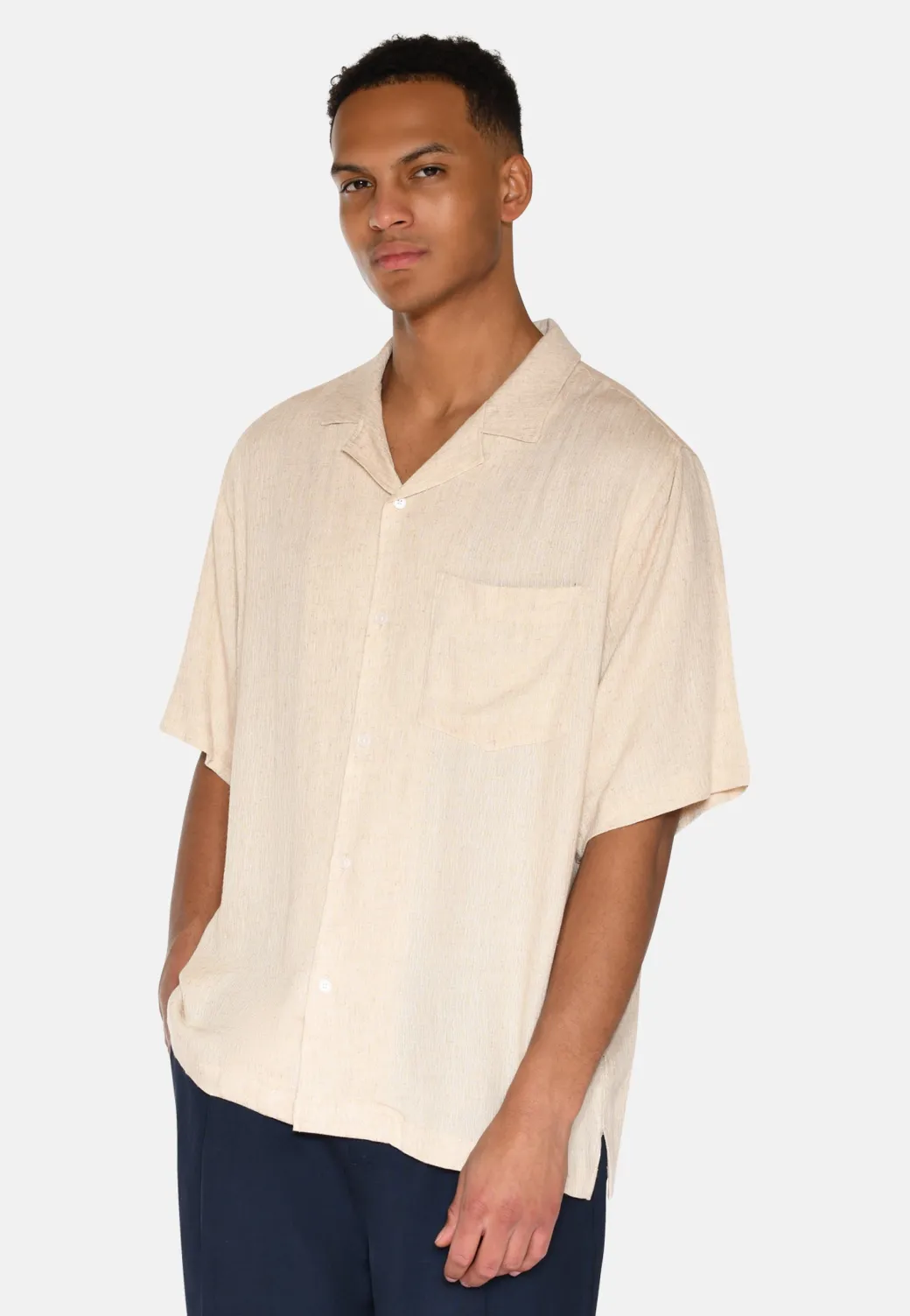 Minimum Shirts | Hayden short sleeved shirt 4223 - Brown Rice BrownRice