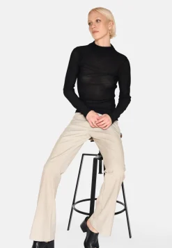 Minimum Blouses | Ina long sleeved t-shirt 4156 - Black