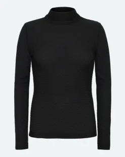 Minimum Blouses | Ina long sleeved t-shirt 4156 - Black