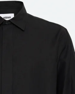 Minimum Shirts | Kader relaxed long sleeved shirt 3961 - Black