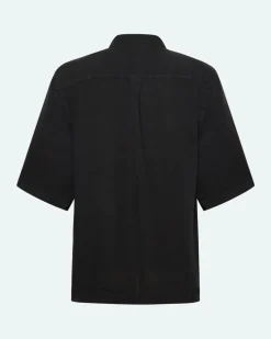 Minimum Shirts | Lando short sleeved linen shirt 4115 - Caviar