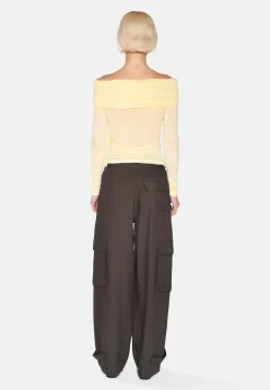 Minimum Blouses | Lena off shoulder t-shirt 4158 - Flan