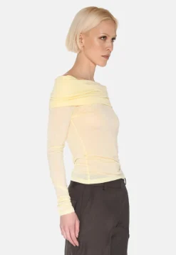 Minimum Blouses | Lena off shoulder t-shirt 4158 - Flan