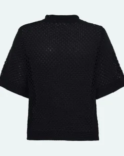 Minimum Knits | Lily crochet t-shirt 4119 - Black