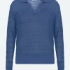 Minimum Knits | Lineas polo jumper 3056 - Blue Horizon BlueHorizon