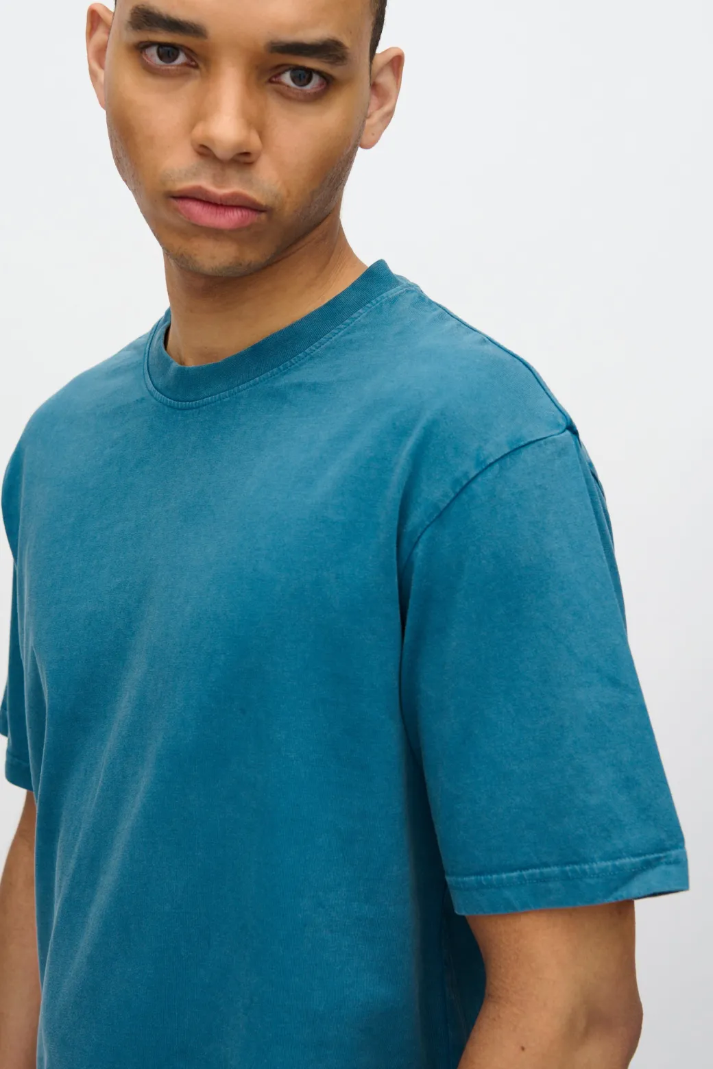 Minimum T-Shirts | Lono short sleeved t-shirt 3412 - Blue Ashes BlueAshes