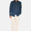 Minimum Shirts | Mando long sleeved linen shirt 4115 - Blue Ashes BlueAshes