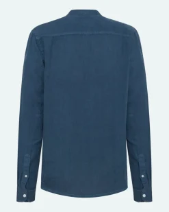 Minimum Shirts | Mando long sleeved linen shirt 4115 - Blue Ashes BlueAshes