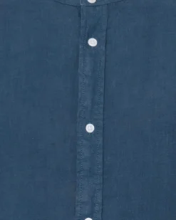 Minimum Shirts | Mando long sleeved linen shirt 4115 - Blue Ashes BlueAshes