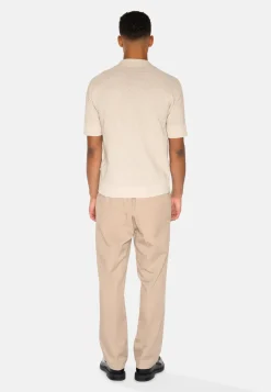 Minimum Knitwear | Mason crochet polo shirt 4177 - Rainy Day RainyDay