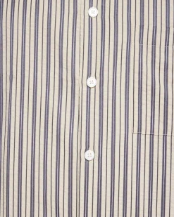 Minimum Shirts | Nash short sleeved striped shirt 4242 - Hay