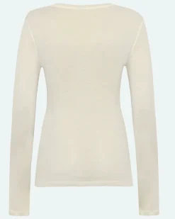 Minimum Knits | Natashas long sleeved t-shirt 3736 - Coco Milk CocoMilk