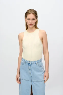 Minimum Tops | Nova rib tank top 4268 - Butter Cream ButterCream