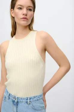 Minimum Tops | Nova rib tank top 4268 - Butter Cream ButterCream