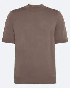 Minimum T-Shirts | Knitwear | Parker knit t-shirt 4180 - Shitake