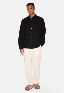 Minimum Shirts | Pedro long sleeved rlx shirt 4141 - Black