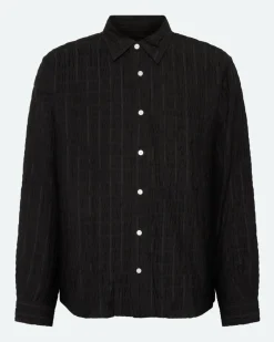 Minimum Shirts | Pedro long sleeved rlx shirt 4141 - Black