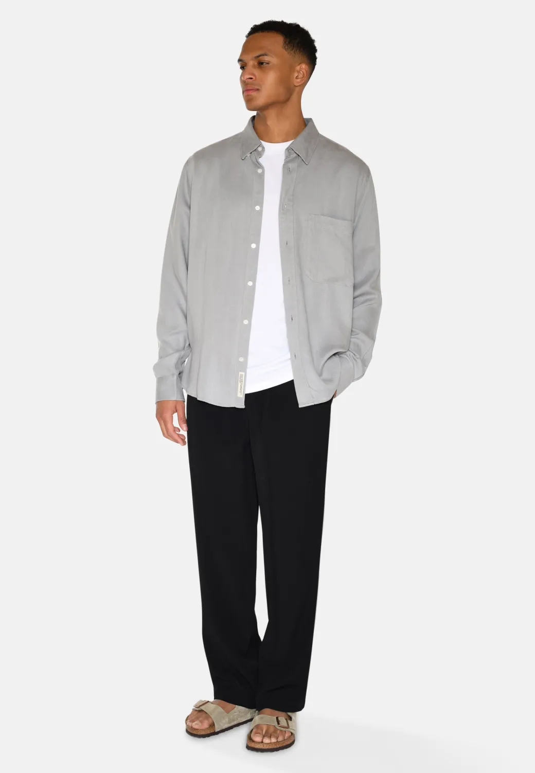 Minimum Shirts | Pedro long sleeved shirt 3859 - Light Grey LightGrey