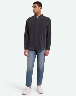 Minimum Shirts | Pedro long sleeved shirt 3859 - Black