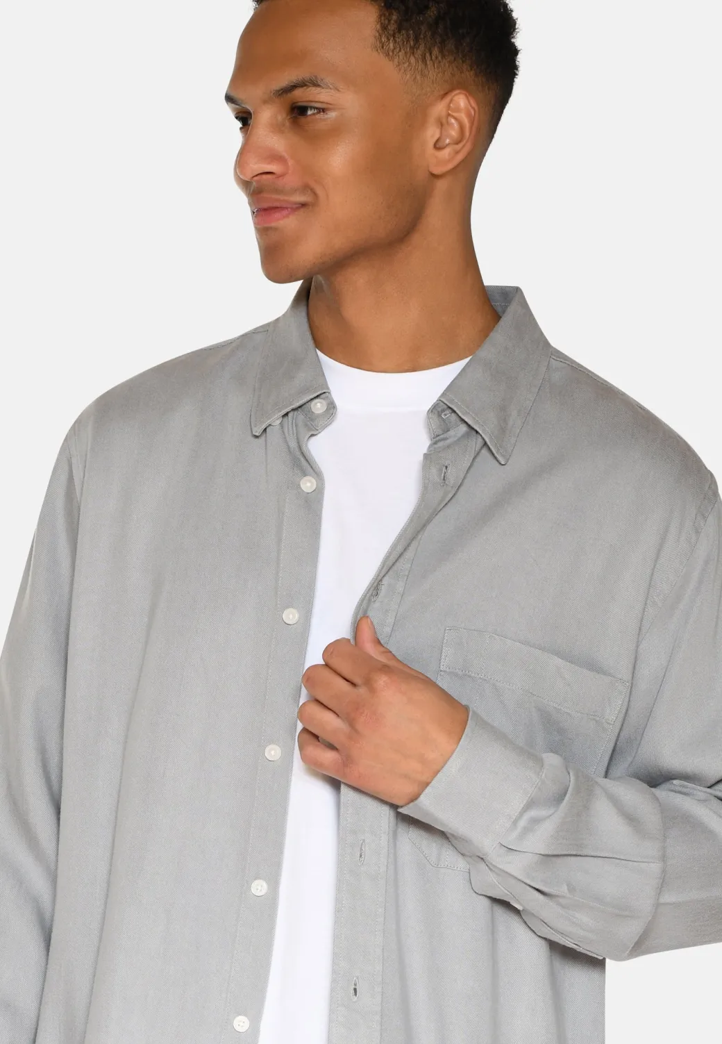 Minimum Shirts | Pedro long sleeved shirt 3859 - Light Grey LightGrey