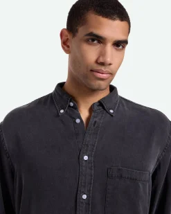 Minimum Shirts | Pedro long sleeved shirt 3859 - Black
