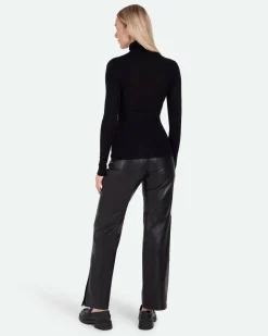 Minimum Knits | Pernilles long sleeved turtleneck 3736 - Black