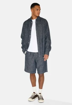 Minimum Shorts | Raylan linen denim shorts 4128 - Sky Captain SkyCaptain