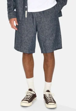 Minimum Shorts | Raylan linen denim shorts 4128 - Sky Captain SkyCaptain