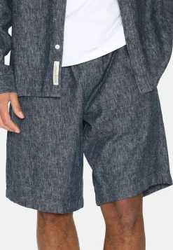 Minimum Shorts | Raylan linen denim shorts 4128 - Sky Captain SkyCaptain