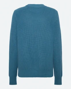 Minimum Knitwear | Rob basic knit sweater G006 GOTS - Blue Ashes BlueAshes