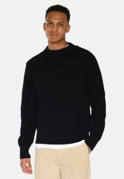 Minimum Knitwear | Rob basic knit sweater G006 GOTS - Black