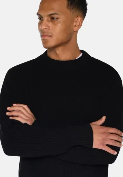 Minimum Knitwear | Rob basic knit sweater G006 GOTS - Black