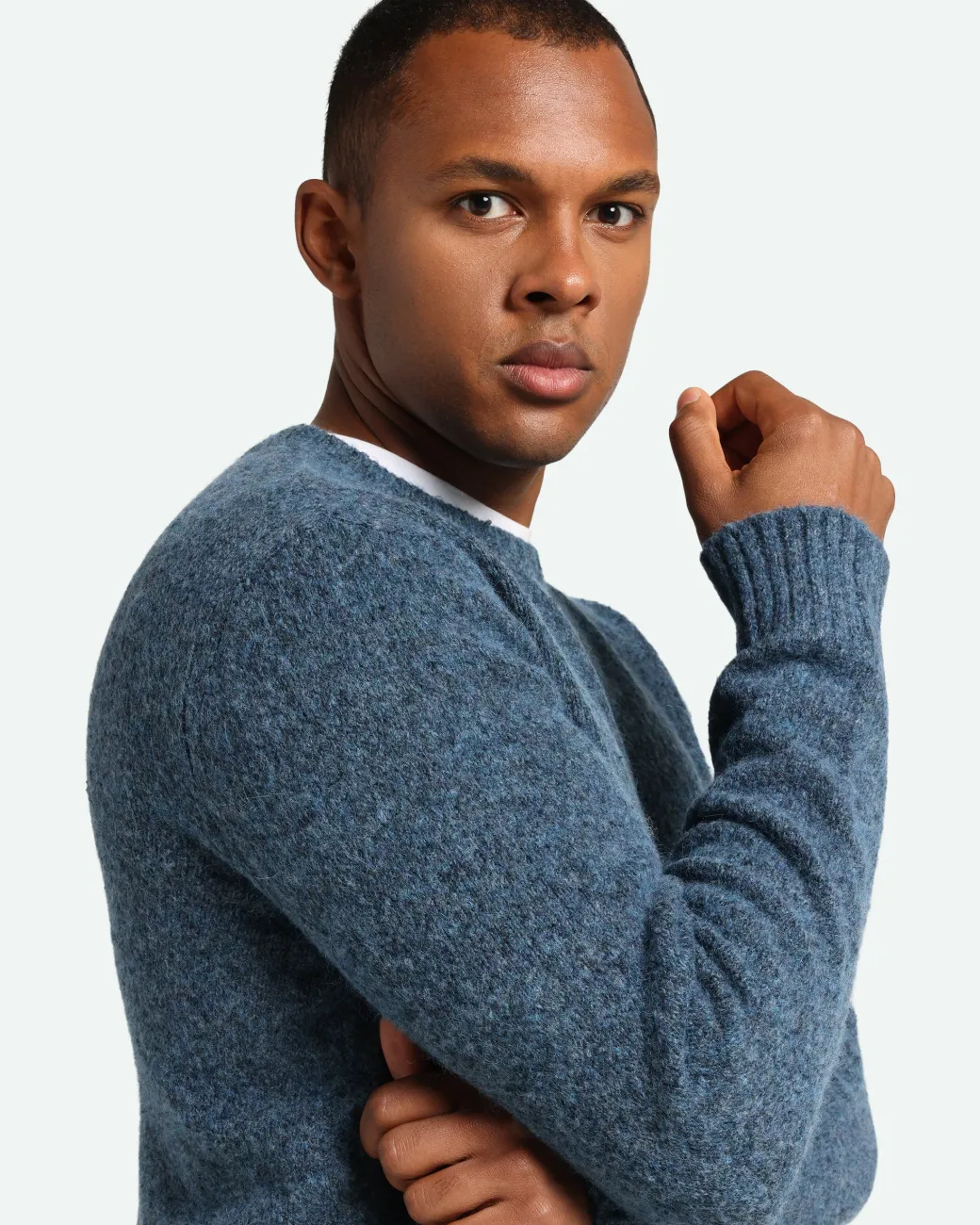 Minimum Knitwear | Roland 3815 Jumper - Sargasso Sea Melange SargassoSeaMelange