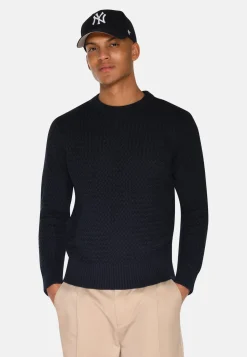 Minimum Knitwear | Roland knitted jumper 4123 - Sky Captain SkyCaptain