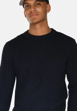 Minimum Knitwear | Roland knitted jumper 4123 - Sky Captain SkyCaptain