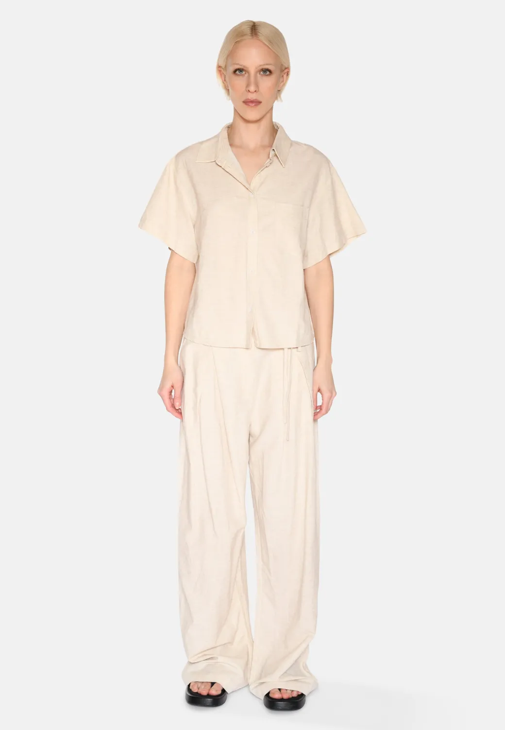 Minimum Shirts | Sage short sleeved shirt 4191 - Brown Rice BrownRice