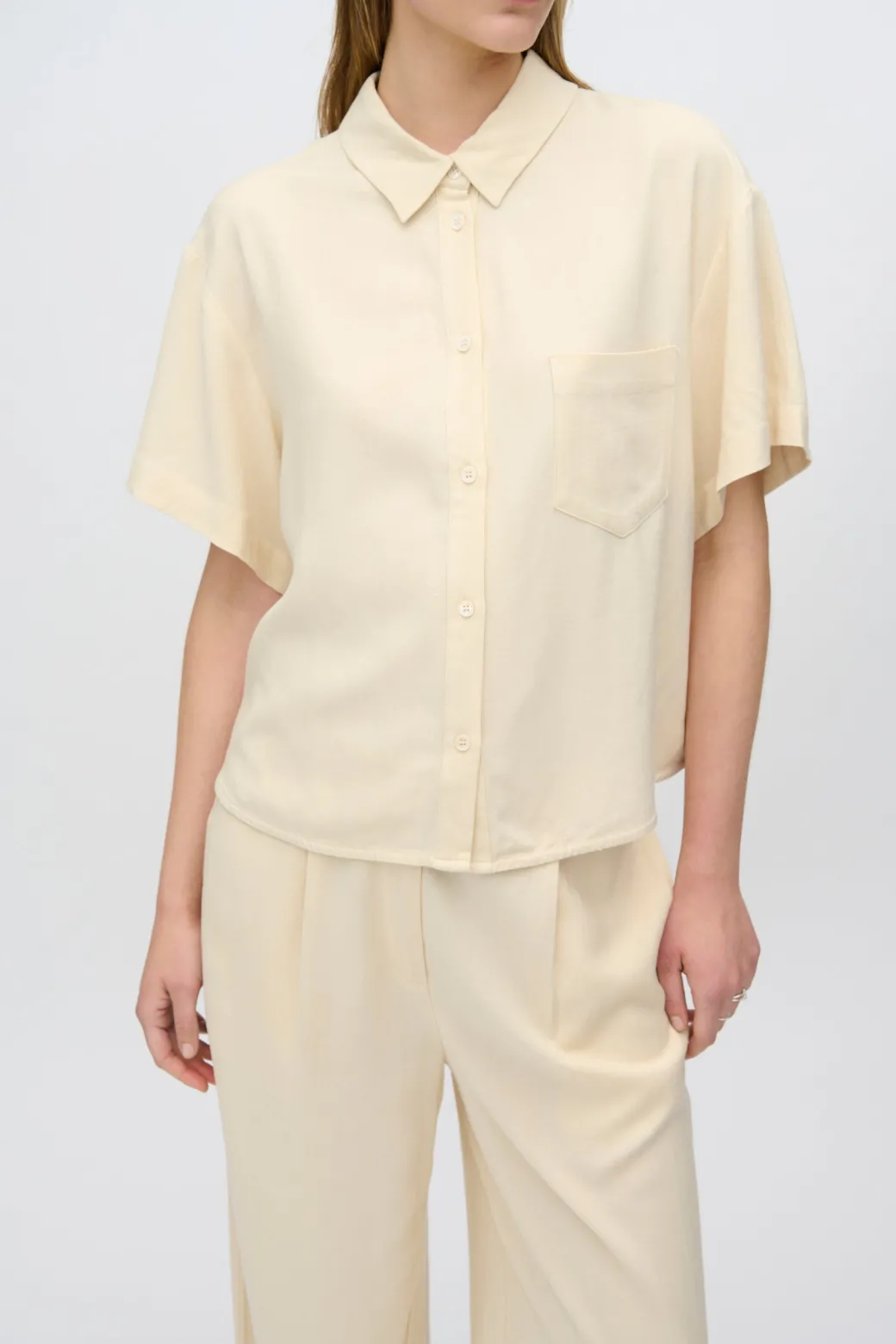 Minimum Shirts | Sage short sleeved shirt 3069 - Summer Sand SummerSand