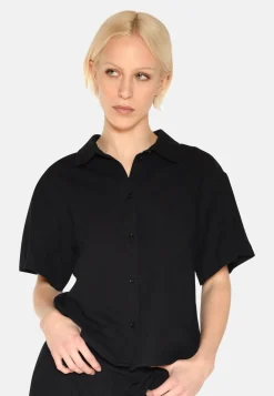 Minimum Shirts | Sage short sleeved shirt 4191 - Black