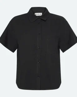 Minimum Shirts | Sage short sleeved shirt 4191 - Black