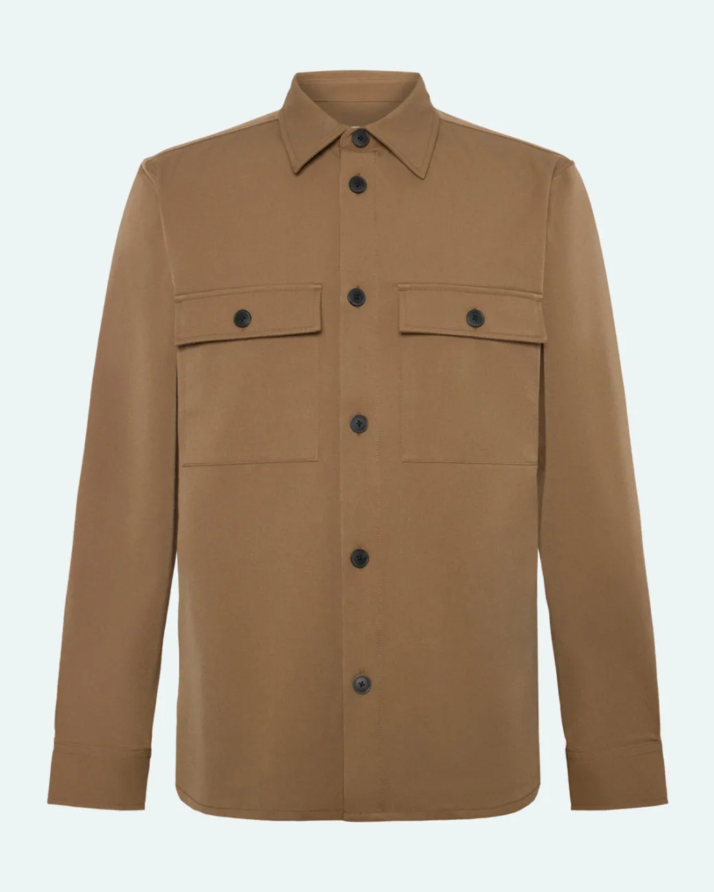 Minimum Shirts | Overshirts | Santon overshirt 3808 - Shitake