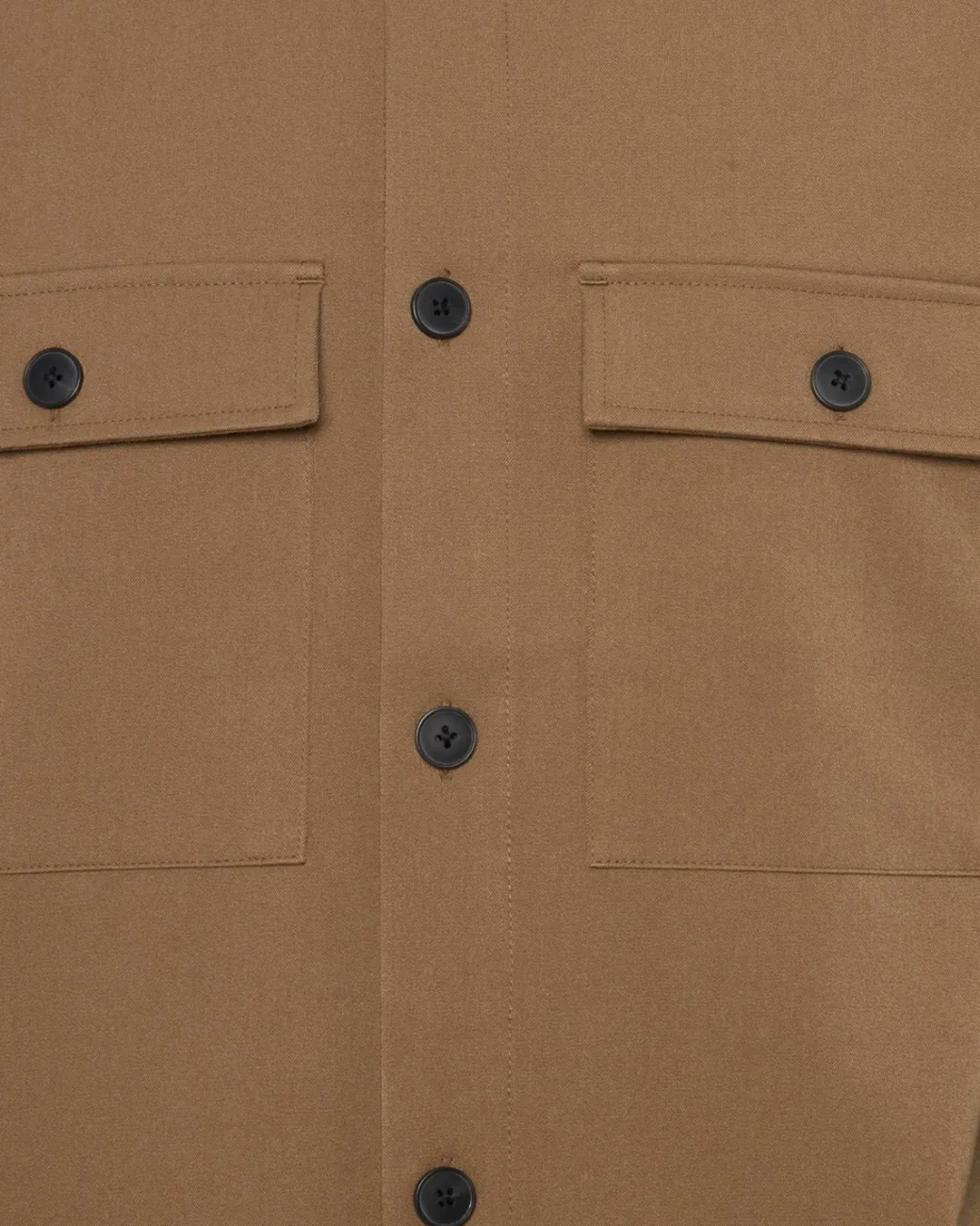 Minimum Shirts | Overshirts | Santon overshirt 3808 - Shitake