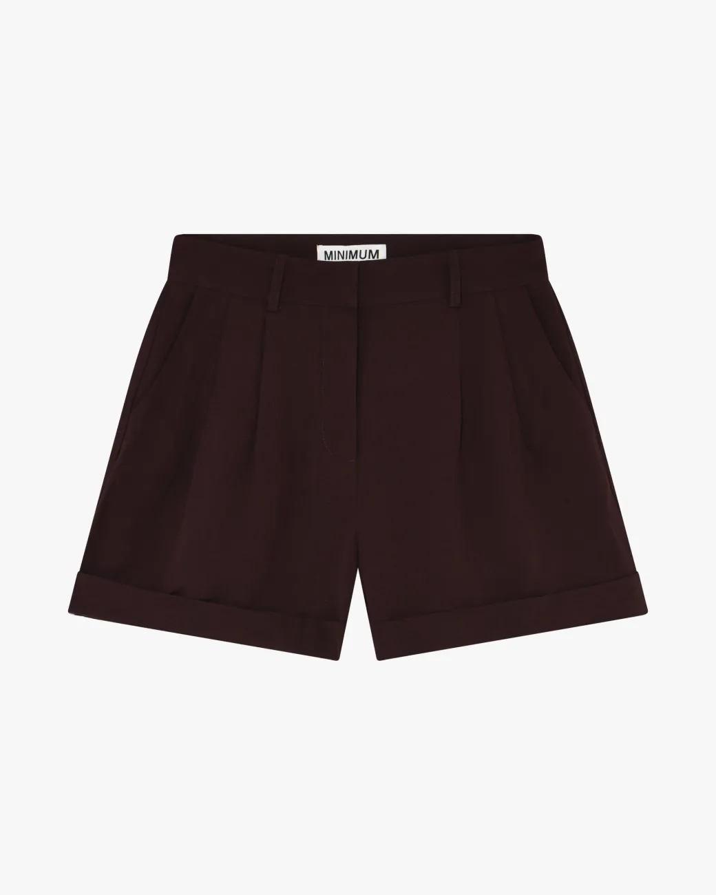 Minimum Shorts | Selby linen blend shorts 3069 - French Roast FrenchRoast
