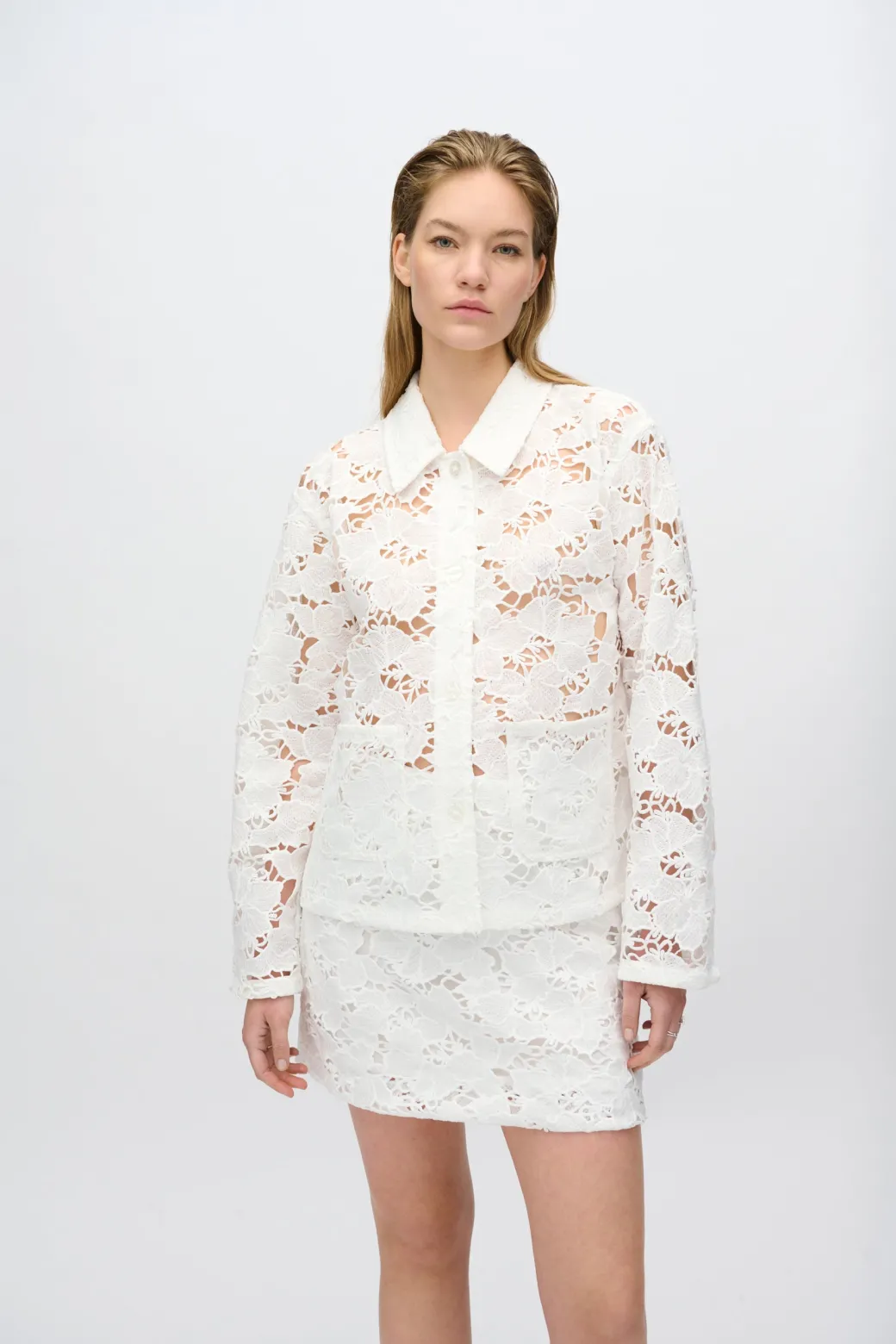 Minimum Shirts | Selma long sleeved lace shirt 4256 - Coco Milk CocoMilk