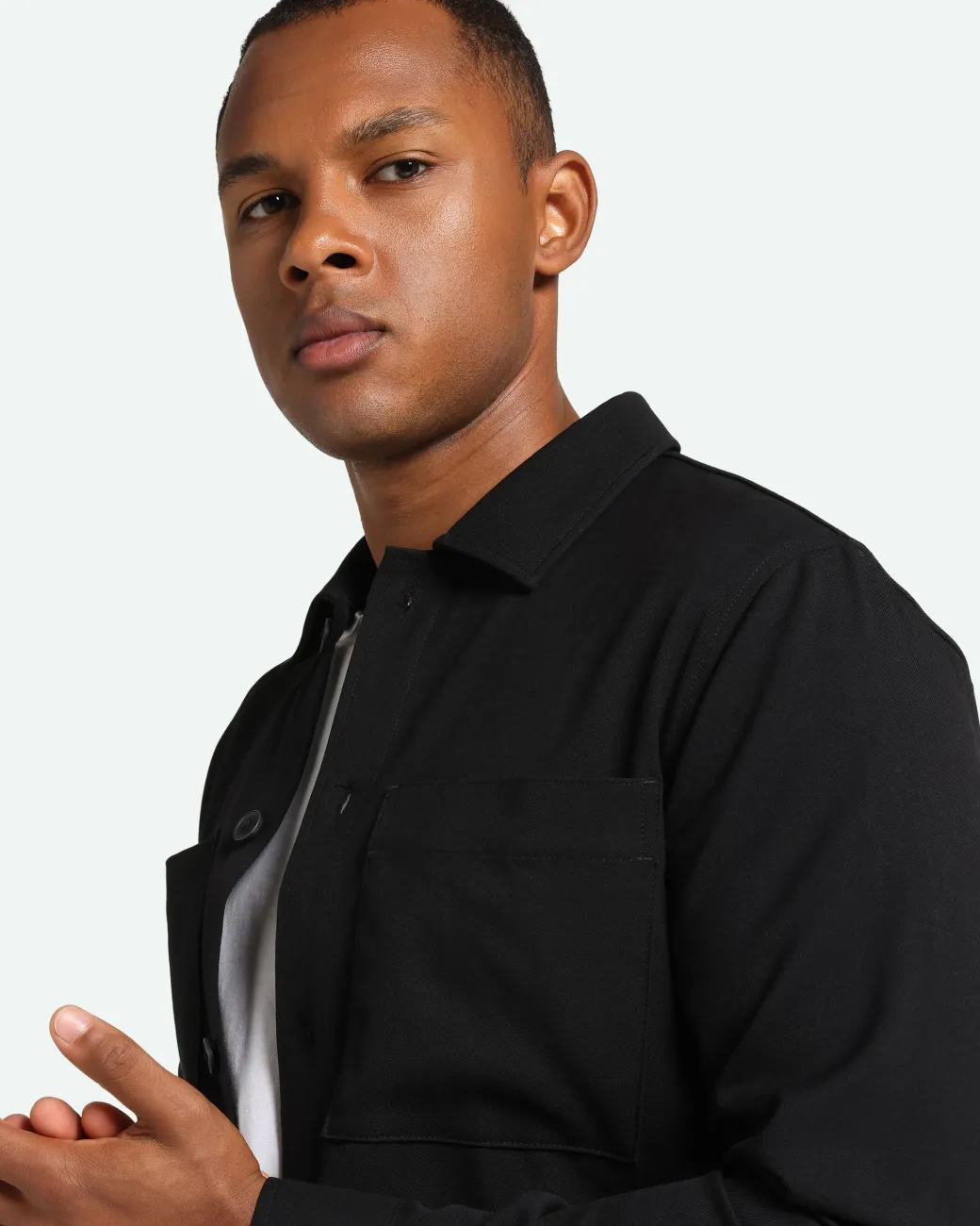 Minimum Overshirts | Shirts | Weslan Reg 3921 - Black